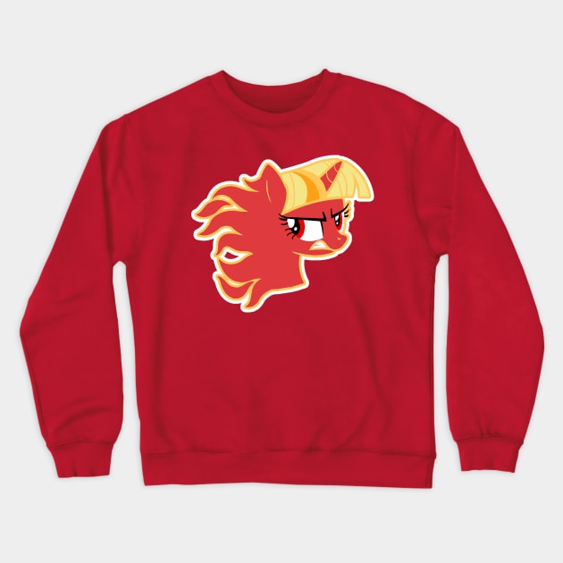 Twilight Sparkle (Flames) Crewneck Sweatshirt by euryoky